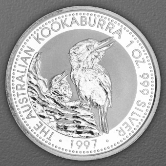 Silbermünze 1oz "Kookaburra" 1997 (Australien)