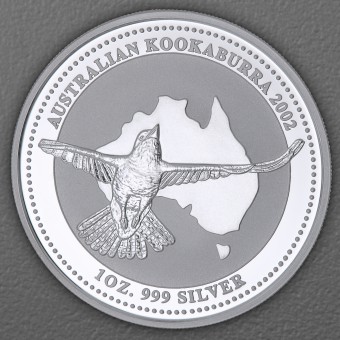 Silbermünze 1oz "Kookaburra" 2002 (Australien)