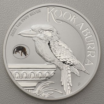 Silbermünze 1oz "Kookaburra" 2022 (Numbat Privy Mark) Perth Money Expo - Adna Special (Australien)