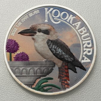 Silbermünze 1oz "Kookaburra" 2022 (koloriert) (Australien)