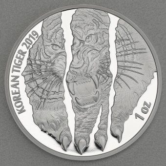 Silbermünze 1oz "Korean Tiger" 2019 (PP) (Südkorea)