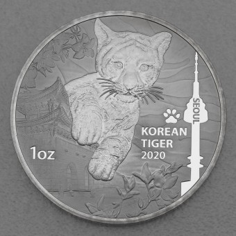 Silbermünze 1oz "Korean Tiger" 2020 (Südkorea)