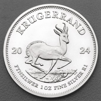 Silbermünze 1oz "Krügerrand" aktueller Jahrgang diff. (Südafrika)