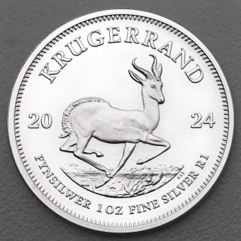 Silbermünze 1oz "Krügerrand" akt. Jahrgang (19%) South African Mint, Südafrika