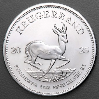 Silbermünze 1oz "Krügerrand" aktueller Jahrgang (Südafrika) 19%