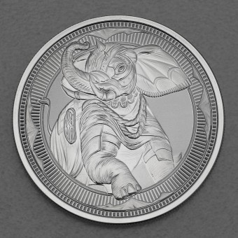 Silbermünze 1oz "Kriegselefant" 2023 (Gibraltar)