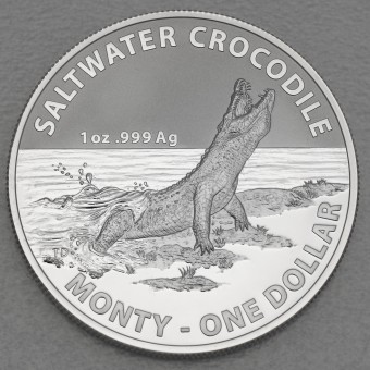 Silbermünze 1oz "Krokodil-Monty" 2016 Australian Saltwater Crocodiles (Australien)