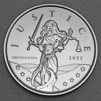 Silbermünze 1oz "Lady Justice" 2022 (Gibraltar)