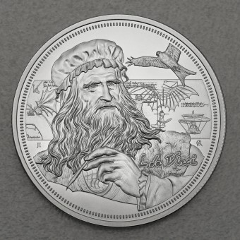 Silbermünze 1oz "Leonardo da Vinci" 2021 Icons of Inspiration (Niue)
