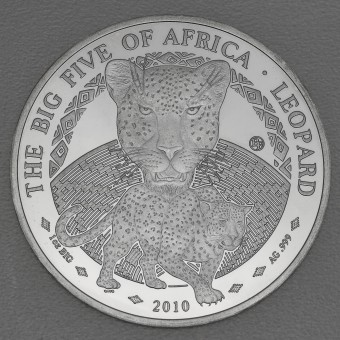 Silbermünze 1oz "Leopard" 2010 Big Five (Ruanda)