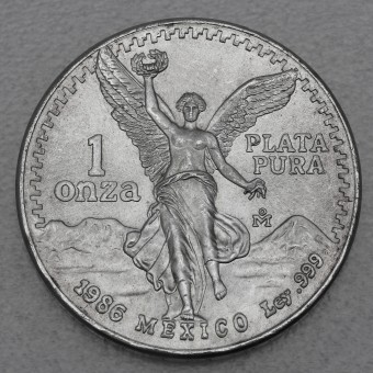 Silbermünze 1oz "Libertad" 1986 (Mexiko)