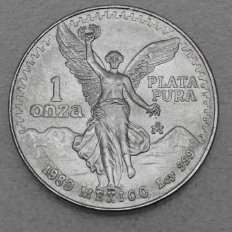 Silbermünze 1oz "Libertad" 1989 (Mexiko)