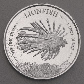 Silbermünze 1oz "Lionfish 2019" (Barbados) 