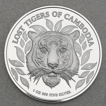 Silbermünze 1oz "Lost Tigers of Cambodia 2022" 