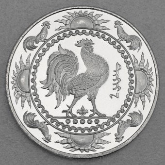 Silbermünze 1oz "Hahn" 2005 (PP) Lunar – Year of the Rooster (Mongolei)