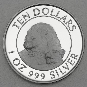 Silbermünze 1oz "Löwe" 1996 Big Five (Simbabwe)