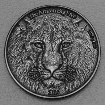 Silbermünze 1oz "Löwe" 2014 AF African Big Five (Burkina Faso)