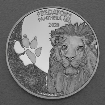 Silbermünze 1oz "Löwe 2020" (Congo) Predators Serie