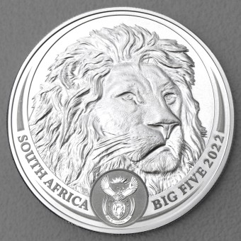 Silbermünze 1oz "Löwe" 2022 Big Five II (Südafrika)