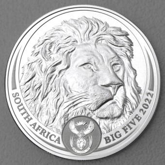 Silbermünze 1oz "Löwe 2022 - Big Five II" South Africa Big Five Series II