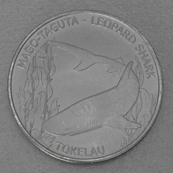 Silbermünze 1oz "Mago Taguta 2018" Tokelau Leopard Shark - Territory of Tokelau