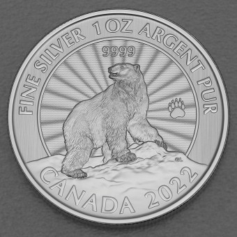 Silbermünze 1oz "Majestic Polarbear" 2022 (Kanada)