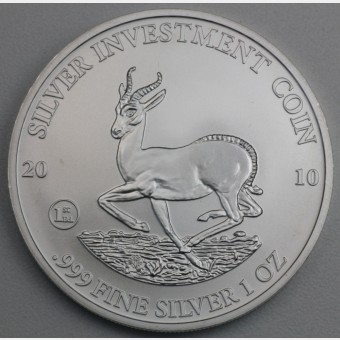 Silbermünze 1oz "Malawi Springbock - 2010" 