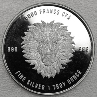 Silbermünze 1oz "Mandala Lion 2018" (Tschad) 