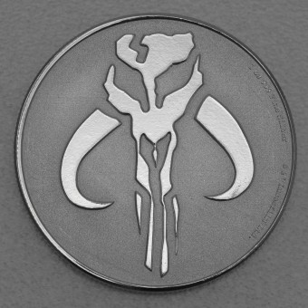 Silbermünze 1oz "Mandalorian Mythosaurier 2020" Star Wars Serie