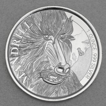 Silbermünze 1oz "Mandrill" 2020 (Kamerun)