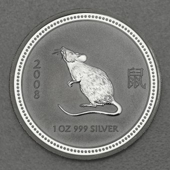 Silbermünze 1oz "Maus" 2008 Lunar I – Year of the Mouse 19% (Australien)