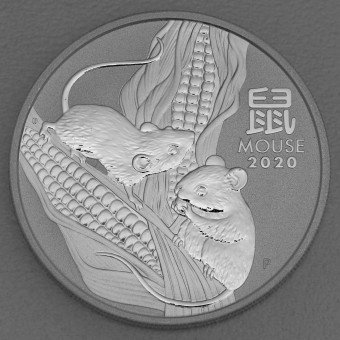 Silbermünze 1oz "Maus" 2020 Lunar III – Year of the Mouse (Australien)