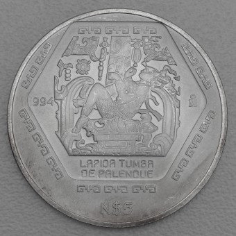 Silbermünze 1oz "Palenque" 1994 Präkolumbische Kulturen – Maya (Mexiko)