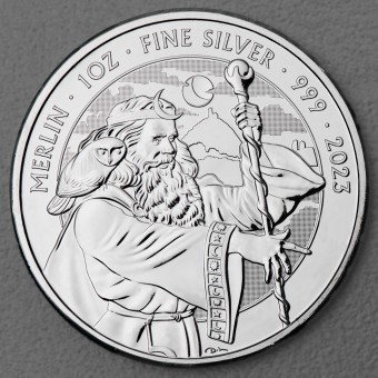 Silbermünze 1oz "Merlin" 2023 Myths and Legends diff. (Großbritannien)