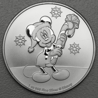 Silbermünze 1oz "Mickey Mouse Christmas" 2020 Disney (Niue)
