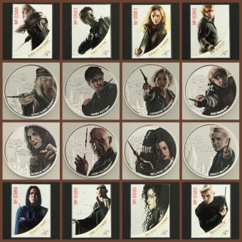Silbermünze 8 x 1oz "Harry Potter" 2020 (PP/kol.) Set – 8-teilig (Fidschi)