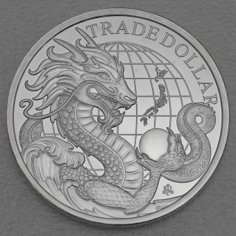 Silbermünze 1oz "Japanese Trade Dollar" 2023 Modern Trade Dollar (St. Helena)