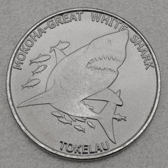 Silbermünze 1oz "Mokoha - Great White Shark" 2015 Territory of Tokelau (Tokelau)
