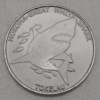 Silbermünze 1oz "Mokoha 2015" Tokelau Great White Shark - Territory of Tokelau