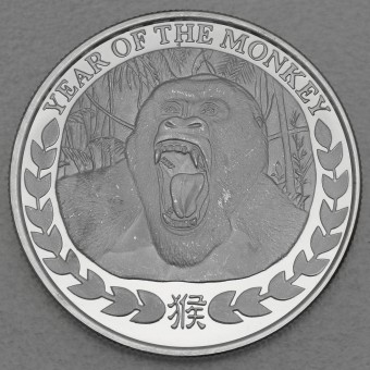 Silbermünze 1oz "Affe" 2016 Somaliland Lunar – Year of the Monkey (Somalia)