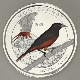 Silbermünze 1oz "Oriole" 2020 (koloriert) Eastern Caribbean 8 (Montserrat)