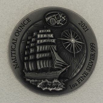 Silbermünze 1oz "Sedov" 2021 (HR/AF) Nautical Ounce diff. (Ruanda)