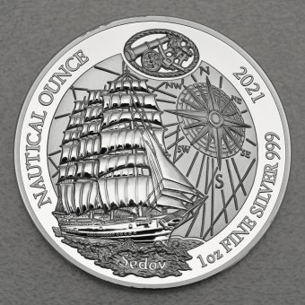 Silbermünze 1oz "Sedov" 2021 (PP) Nautical Ounce (Ruanda)