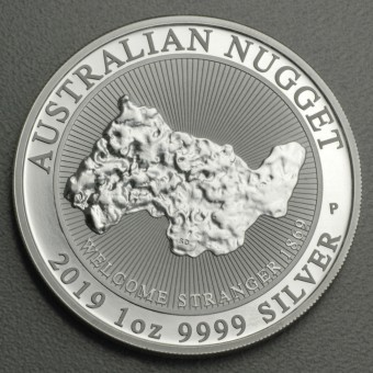 Silbermünze 1oz "Nugget-Welcome Stranger" 2019 (Australien)