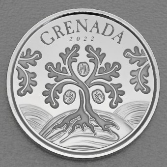 Silbermünze 1oz "Nutmeg Tree" 2022 Eastern Caribbean 8 (Grenada)