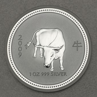 Silbermünze 1oz "Ochse" 2009 Lunar I – Year of the Ox 19% (Australien)
