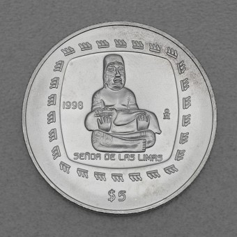 Silbermünze 1oz "Herr von Limas" 1998 Präkolumbische Kulturen – Olmeken (Mexiko)