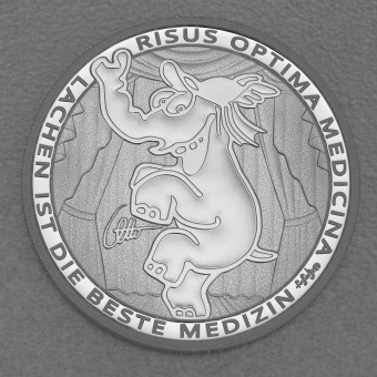 Silbermünze 1oz "Risus Optima Medicina" 2022 Ottifanten – Funnyfant (Tuvalu)