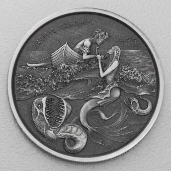 Silbermünze 1oz "Pacific Mermaid 2021" Antique 