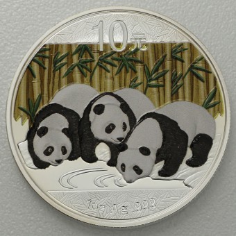 Silbermünze 1oz "Panda" 2013 (koloriert) (China)